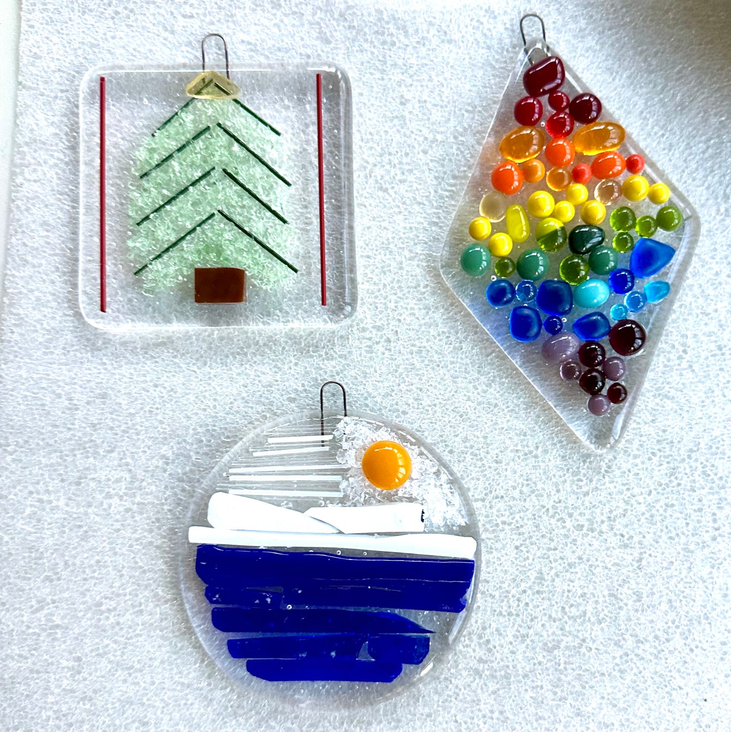 Fused Glass Ornaments 11/29/25