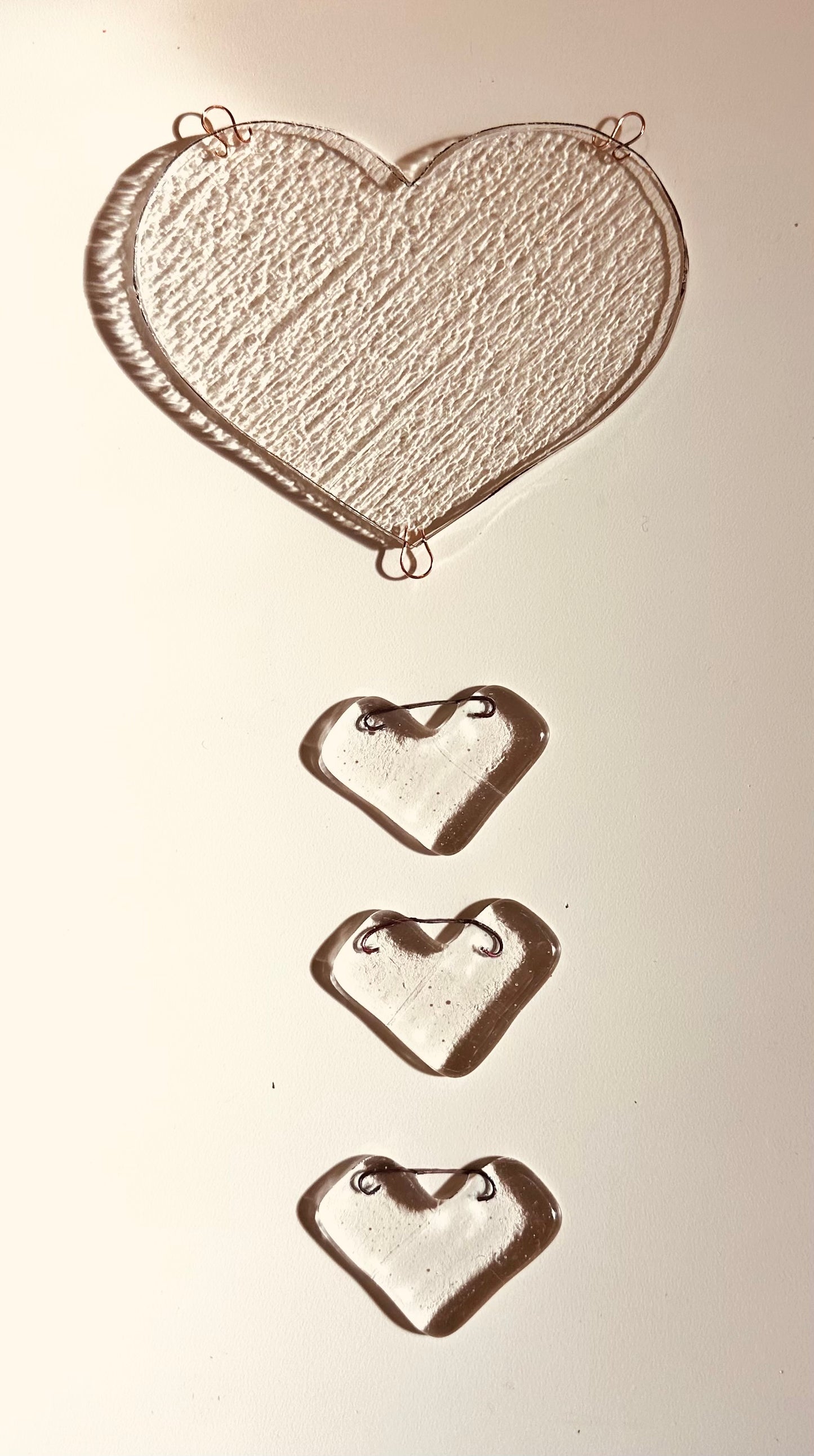 Fused Glass Flower Fossil Vitra Heart Sun Catcher or panel Workshop 1/31/2026 9:30AM-12:30PM