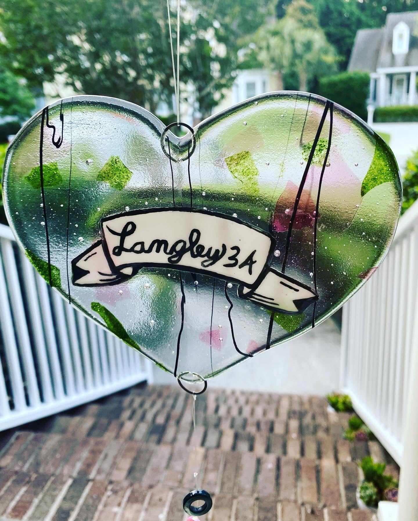 Fused Glass Flower Fossil Vitra Heart Sun Catcher or panel Workshop 1/31/2026 9:30AM-12:30PM