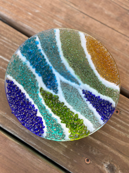 Textured Waves Small Bowl