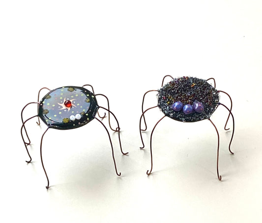 Lisa PP Fused Glass Spiders